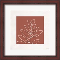 Framed 'Just Leaves 06' border=