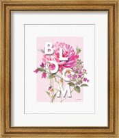 Framed 'Obviously Pink 09A' border=