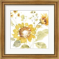 Framed 'Sunflowers Forever 04' border=