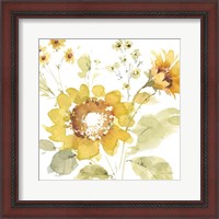 Framed 'Sunflowers Forever 04' border=