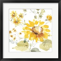 Framed 'Sunflowers Forever 05' border=