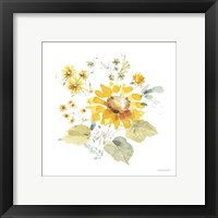 Framed 'Sunflowers Forever 07' border=