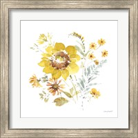 Framed 'Sunflowers Forever 08' border=