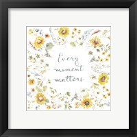 Framed 'Sunflowers Forever 12' border=