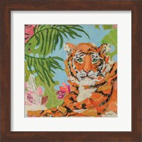 Framed Tiger at Rest Crop