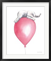 Framed Baby Elephant Love I