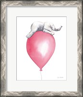 Framed 'Baby Elephant Love I' border=