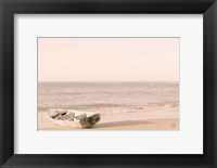 Framed Fishing Boat at Sunset