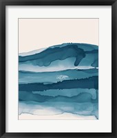 Framed Coastal Ink I Eventide Crop II Calm