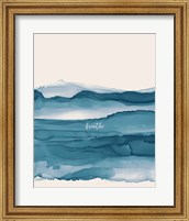 Framed 'Coastal Ink I Eventide Crop I Breathe' border=