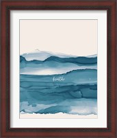 Framed 'Coastal Ink I Eventide Crop I Breathe' border=