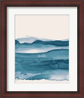 Framed Coastal Ink I Eventide Crop I Breathe