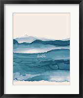 Framed Coastal Ink I Eventide Crop I Breathe