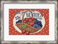 Framed Berry Breeze I