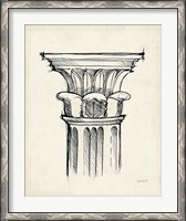 Framed Museum Sketches VIII Off White
