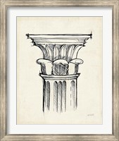 Framed Museum Sketches VIII Off White