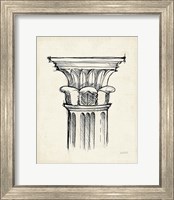 Framed Museum Sketches VIII Off White