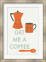 Framed Retro Kitchen Coffee I