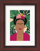 Framed Frida Kahlo I Palms No Distress