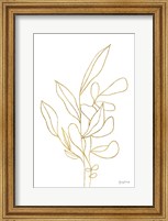 Framed Rooted Florals V Gold