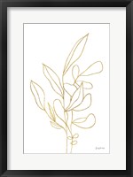 Framed Rooted Florals V Gold
