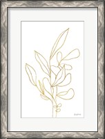 Framed Rooted Florals V Gold