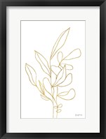 Framed Rooted Florals V Gold