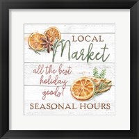 Seasonal Market VII Framed Print