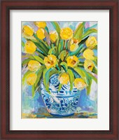 Framed Ginger Jar Tulips