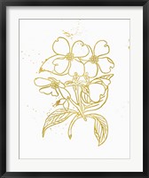 Framed Gold Blooms III