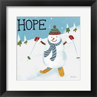 Snowman Snowday V Framed Print