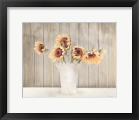 Framed Country Sunflower Vase