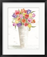 Framed Colorful Tulip Bouquet