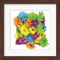 Framed Floral Pop I