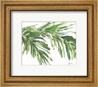 Framed Green Palm Leaves