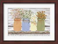 Framed Country Flowers