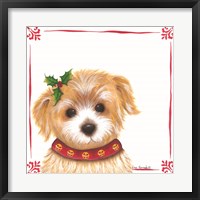 Framed Christmas Puppy