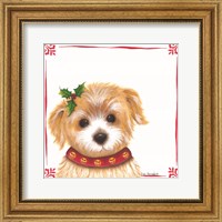 Framed Christmas Puppy