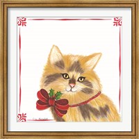 Framed Christmas Kitten