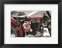 Framed Route 66 Motorcycle