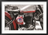 Framed Route 66 Motorcycle