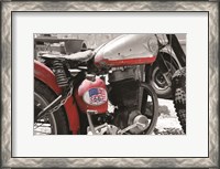 Framed Route 66 Motorcycle