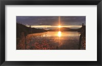 Framed Saranac Lake Sunset