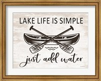 Framed Lake Life is Simple