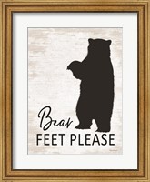 Framed Bear Feet Please