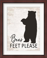 Framed Bear Feet Please