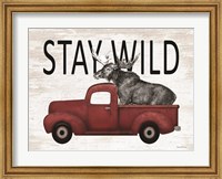 Framed Stay Wild Moose