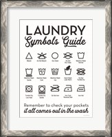 Framed Laundry Symbols Guide