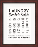 Framed Laundry Symbols Guide