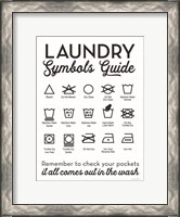 Framed Laundry Symbols Guide